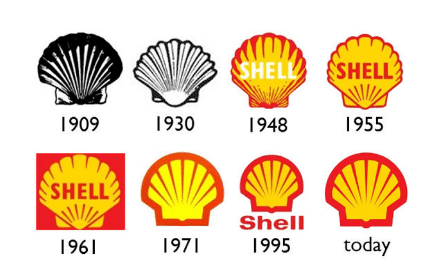 Shell, another logo that defied time, designed by Raymond Loewy.